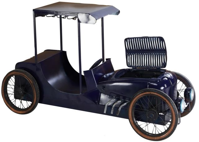 Jaipur Furniture Wow Navy Blue Clubhouse Bar Cart-0