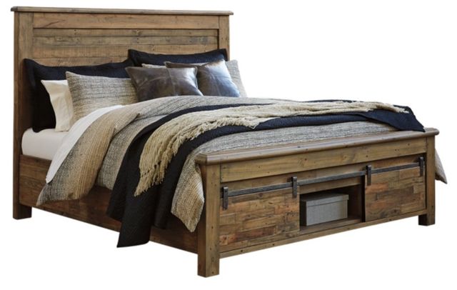 Signature Design by Ashley® Sommerford 4-Piece Brown Queen Panel Storage Bed Set-1