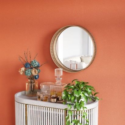 Zuo® Modern Faz Antique Gold Mirror-3