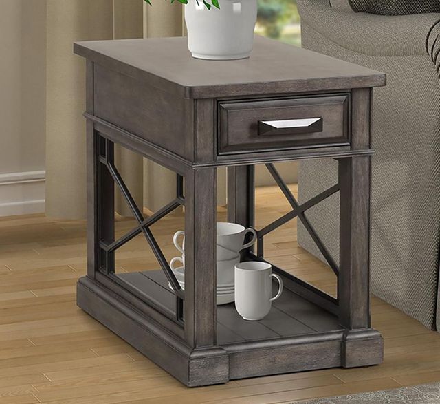 Parker House® Sundance Smokey Gray Chairside Table-1