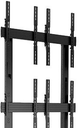 Chief® FUSION™ Black 2 x 2 Portrait Micro-Adjustable Large Freestanding Video Wall Cart-1