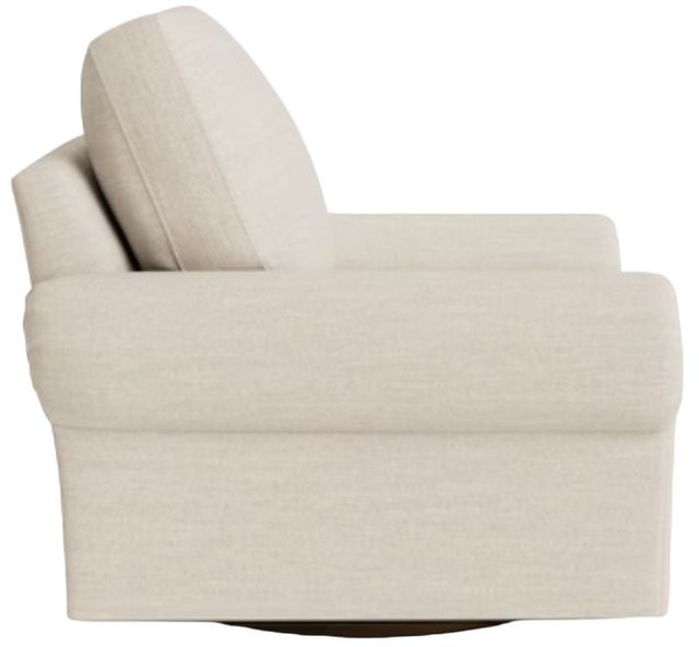 Bassett® Furniture Customizable Benchmade Premier Large Panel Arm Swivel Chair-2