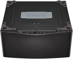 LG SideKick™ 1.0 Cu. Ft. Black Steel Pedestal Top Load Washer