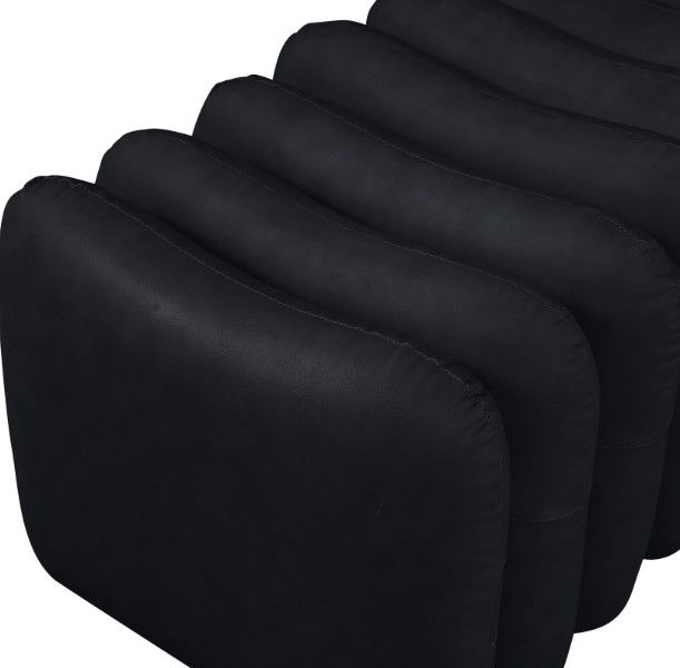 Meridian Furniture Atticus Black Vegan Leather Upholstered Bench-3