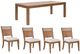 Liberty Furniture Shaker Lakes 5-Piece Harvest Brown/Taupe Rectangular Optional Dining Table Set-0