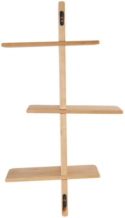 Deco Marche Light Brown 6-Wall Shelf-1