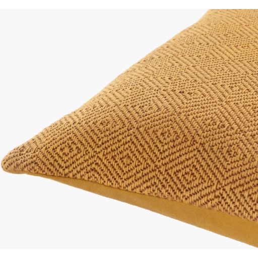 Surya Camilla Mustard 20"x20" Toss Pillow with Down Insert-1