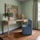 TOV Furniture Dolce Blue Rolling Desk Chair-1