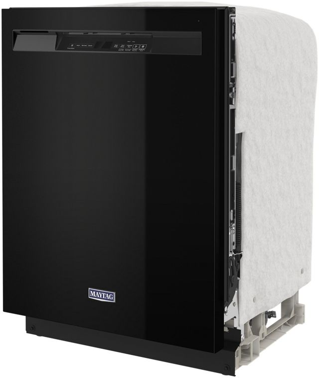 Maytag® 24" Black Front Control Built-In Dishwasher-3