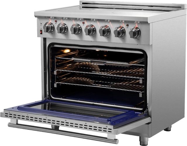 FORNO® Massimo 36" Stainless Steel Pro Style Electric Range-3
