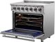 FORNO® Massimo 36" Stainless Steel Pro Style Electric Range-3