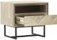 Armen Living Peridot Black/Natural Nightstand -2