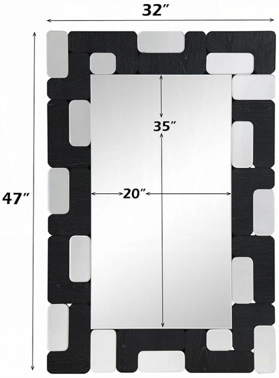 ACME Furniture Dara Black Accent Mirror-2