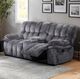 Furniture of America® Hieronymus Dark Gray Manual Loveseat-1