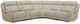 Liberty Furniture Carrington 6-Piece Baja Stone Leather L-Shape Power Reclining Sectional Sofa-0