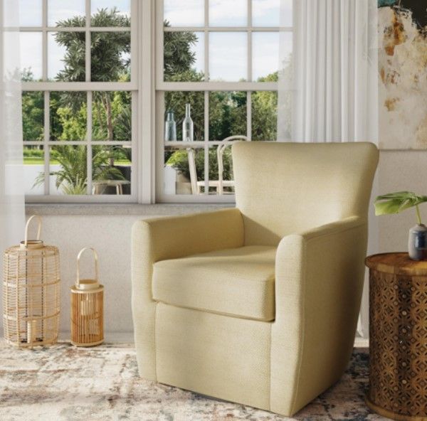 Jofran Inc. Harper Sun Swivel Accent Chair-1
