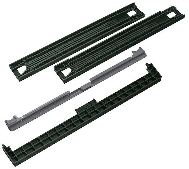 Samsung Bespoke Forest Green Front Load Laundry Stacking Kit-1
