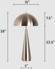 Classy Living 2-Piece Brass Taper Antique Brass Table Lamp Set-1