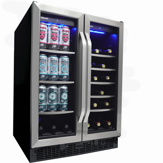 Silhouette® Emmental 24" Stainless Steel Built-In Beverage Center-3