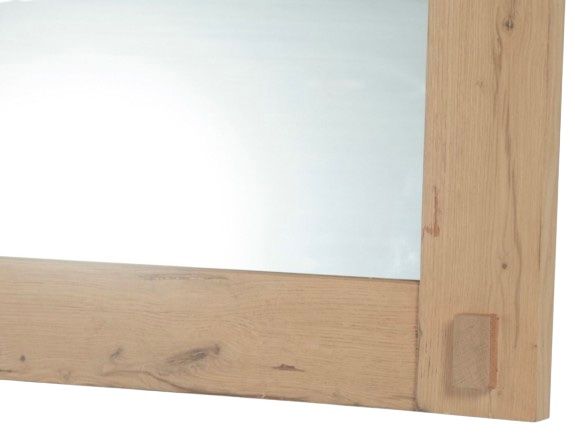 Home Trends & Design Flagstaff Natural Distressed Oak Mirror-1