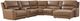 Signature Design by Ashley® DeepWakes 7-Piece Caramel Left-Arm Facing Power Reclining Sectional and Chaise-0