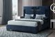 Global Furniture USA Oscar Navy Blue King Panel Bed No Wood Trim-2