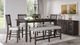 Jofran Inc. Willow Creek 6-Piece Beige/Wire Brushed Counter Dining Set-1