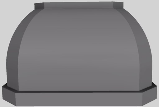 Vent-A-Hood® Designer Series 48" Gunsmoke Wall Mounted Range Hood-0