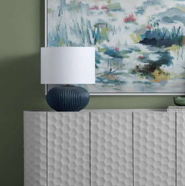 Crestview Collection Hamptons Blue Table Lamp-1