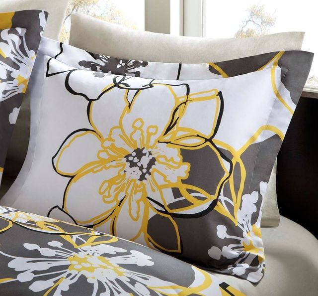 Olliix by Mi Zone Allison Yellow Full/Queen Comforter Set-2