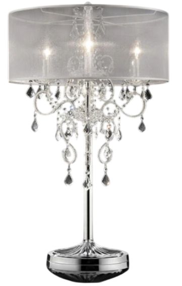 Furniture of America® Rigel Silver Table Lamp-0