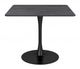 Zuo® Modern Molly Dark Gray Dining Table with Black Base-1