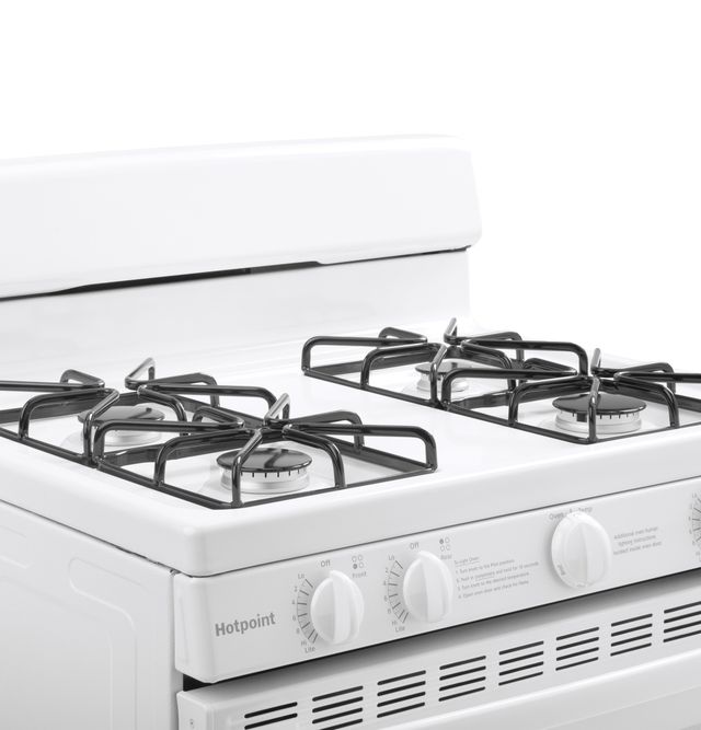 Hotpoint® 30" White Freestanding Gas Range-2