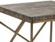 Crestview Collection Bengal Manor Wyndham Dark Brown End Table with Brass Base-1