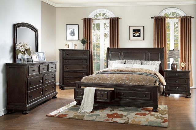 Homelegance® Begonia Grayish Brown Nightstand-1