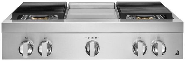 JennAir® NOIR™ 36" Stainless Steel Natural Gas Rangetop