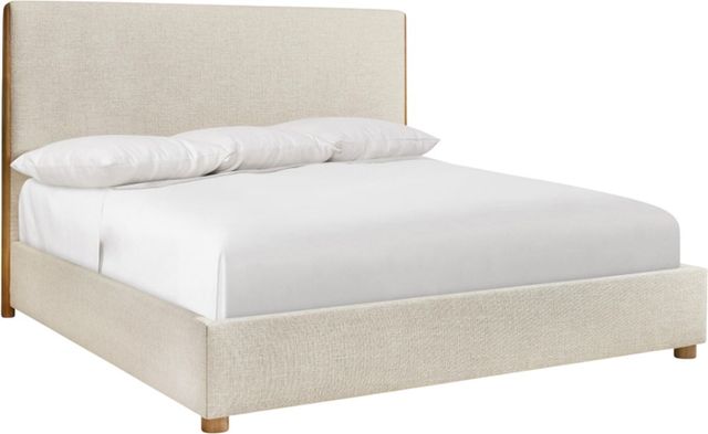 Bernhardt Brasea Beige/Lume King Upholstered Panel Bed-0