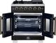 FORNO® Capriasca Series Alta Qualita 30" Black Pro Style Gas Range-3