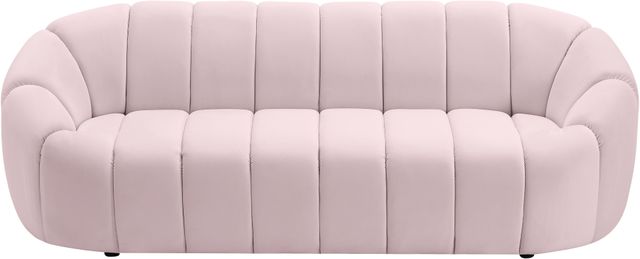 Meridian Furniture Elijah Pink Velvet Sofa-2