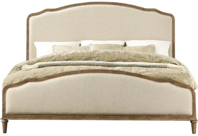Emerald Home Interlude Beige/Sandstone Buff King Upholstered Panel Bed-3