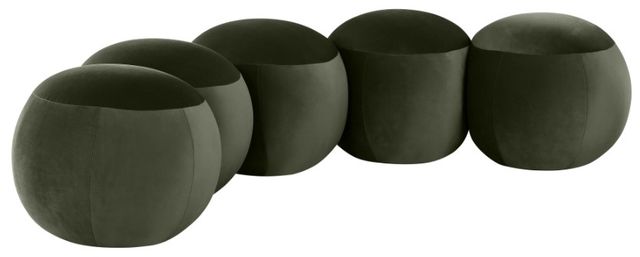 Meridian Furniture Apollo Green 75" Velvet Upholstered Bench-0