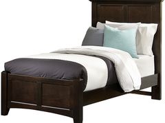 Vaughan-Bassett Bonanza Merlot Twin Mansion Bed
