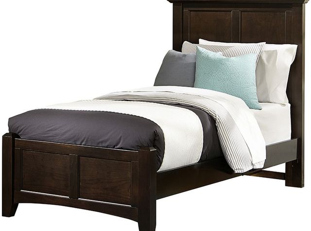 Vaughan-Bassett Bonanza Merlot Twin Mansion Bed-0