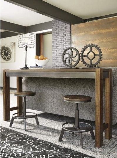 Signature Design by Ashley® Torjin 5-Piece Brown/Gray Counter Height Dining Table Set-3