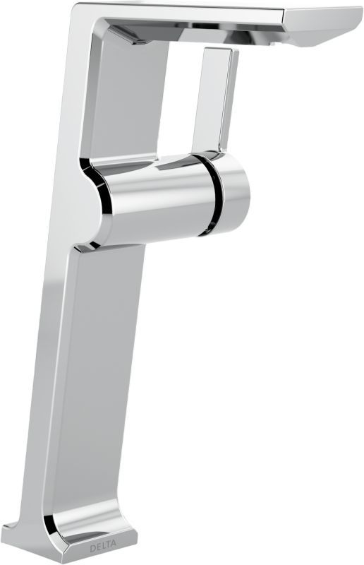 Delta Pivotal® Lumicoat® Chrome Single Handle Vessel Bathroom Faucet-0