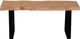 Porter International Designs Manzanita Natural Trapezoid Base Dining Bench-1