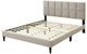 Bernards Evelyn Taupe Upholstered Full Panel Bed-3