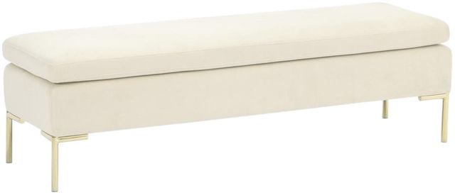 Michael Amini® Zennia Ivory Accent Bench-0
