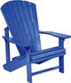 C.R. Plastics Generation Line Blue Classic Adirondack Outdoor Chair-0