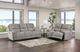 Furniture of America® Morcote Light Gray Power Reclining Loveseat-2